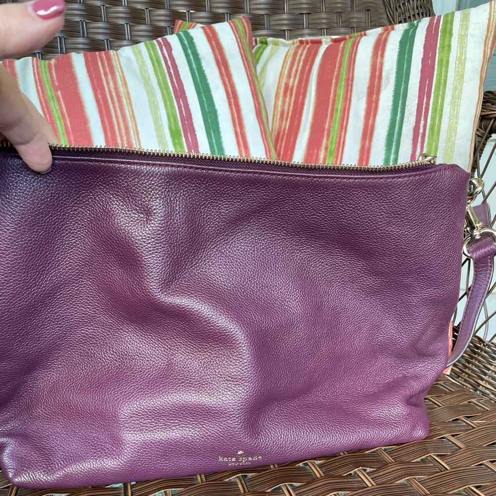 Kate Spade Bag plum in color